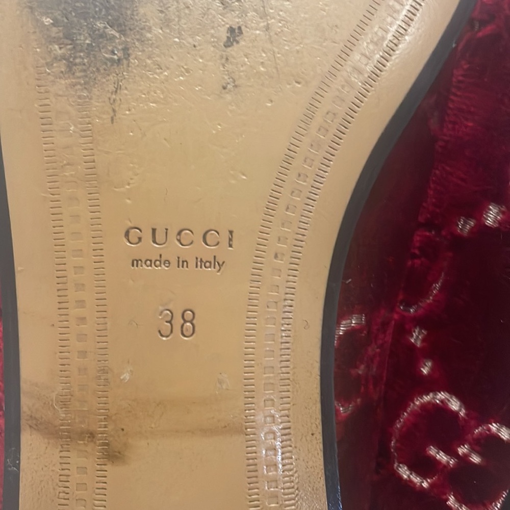 Gucci GG velvet loafers size 38 with box and shoe bags - Picture 9 of 11